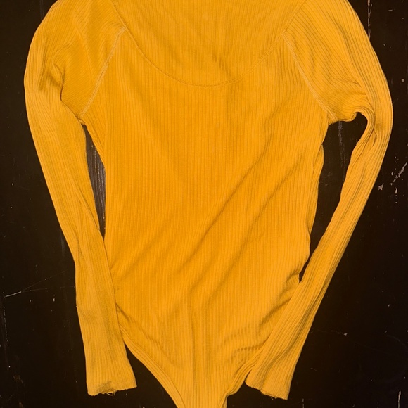 Free People Mustard Bodysuit - Picture 3 of 4